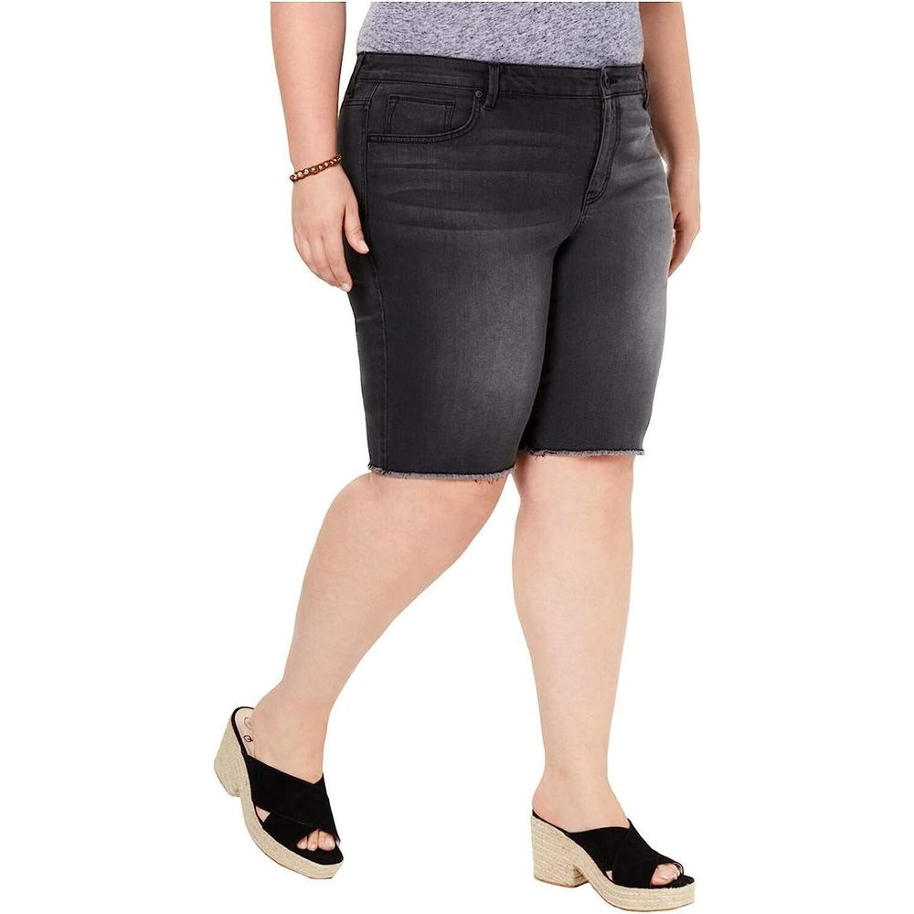 Style & Co Womens Plus Size Cut Off Bermuda Shorts